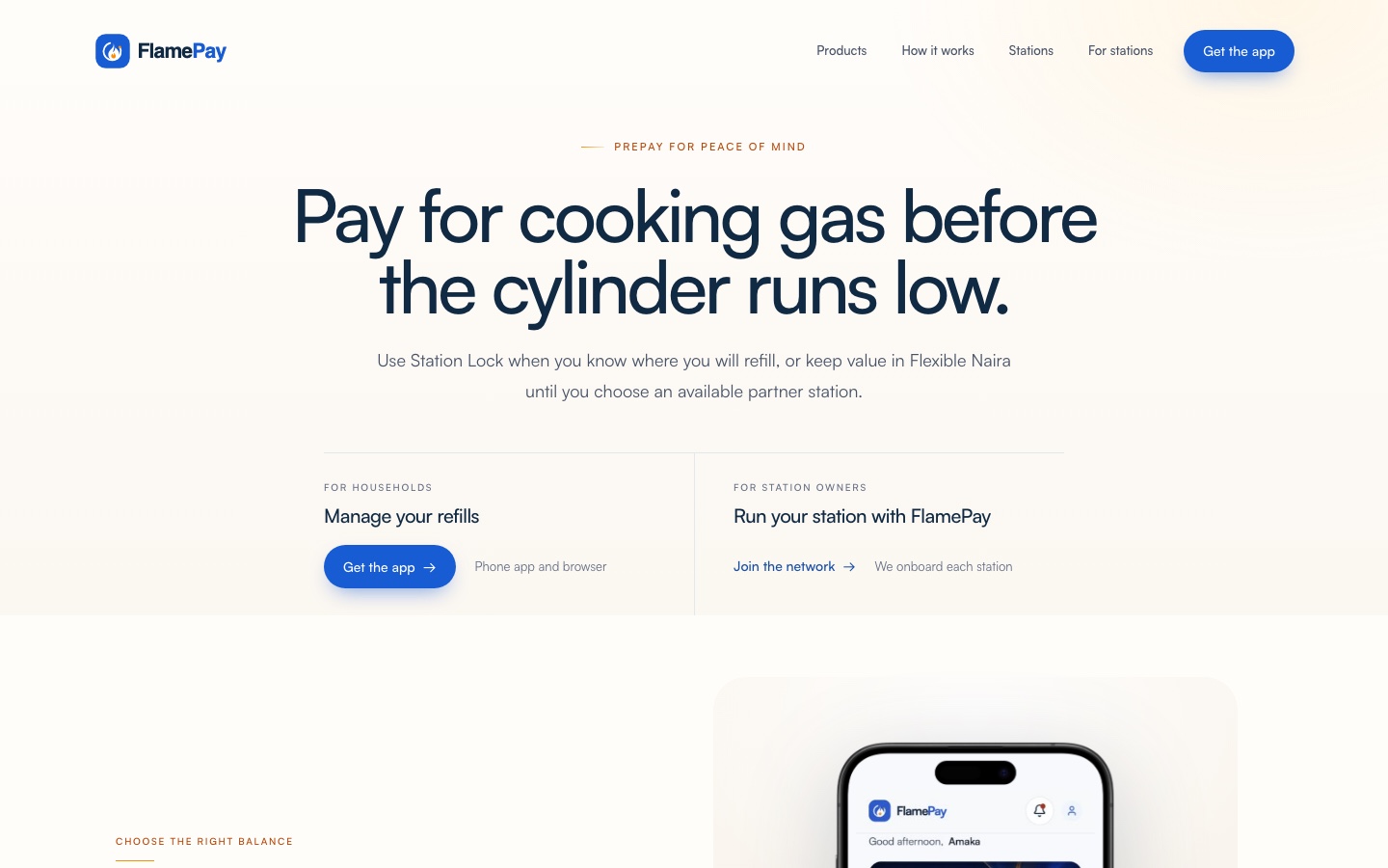 FlamePay product interface