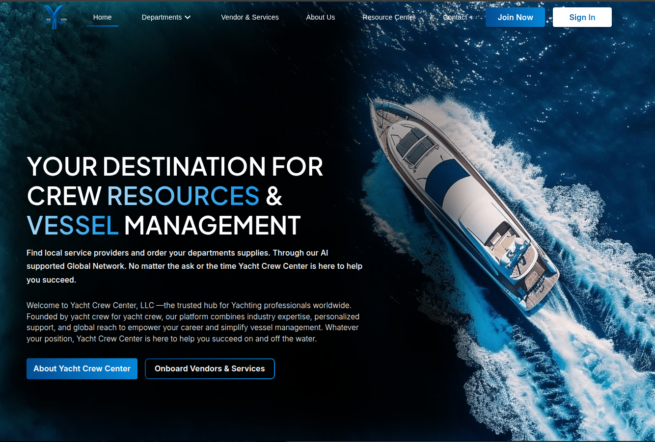 YCC - Yacht Crew Center showcase